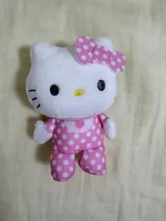 ハローキティ Myハローキティ　マスコット　ぬいぐるみ 小型 水玉模様