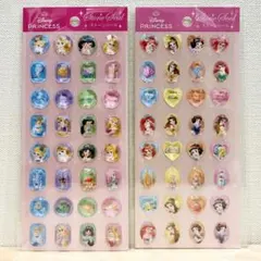 2種セット ★ ディズニー プリンセス ストーンシール