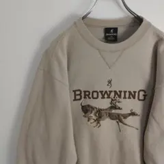 BROWNING スウェット トレーナー 鹿 アニマルプリント