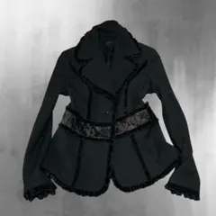 未使用級♡CORCOVADO パールタキシードジャケット サテン フレア 