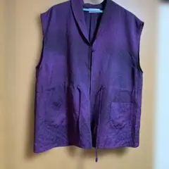 これ屋 紫 ジレ ベスト★着物リメイク