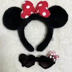 ミニー カチューシャ サングラス セット