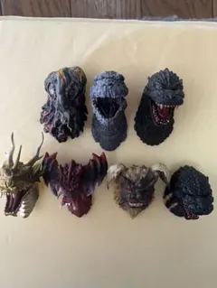 一番くじ　ゴジラ　モンスターヘッドマグネット　7種