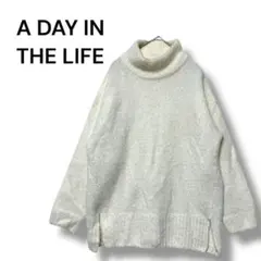 アディインザライフ　ユナイテッドアローズ　ニット　セーター　Ｆ　ハイネック　白系