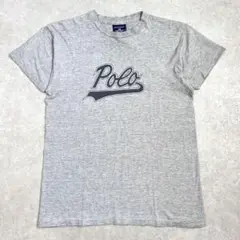 90s POLO SPORT ポロスポーツ ラルフローレンロゴTシャツ グレーM