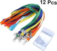 名札プロテクター 透明なバッジホルダー 防水idホルダー 12✕2