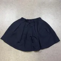 petit main フレアスカート 120 ネイビー キッズ 女の子