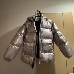 GAP KIDS フード付きダウンコート ピンク