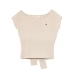 andmary Elle ribbon knit tops - メルカリ