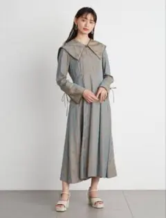 ビックカラーワンピースLILY BROWNフリーサイズ