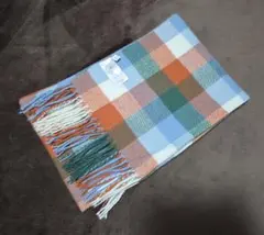 earth music & ecology ブロックチェック マフラー ストール