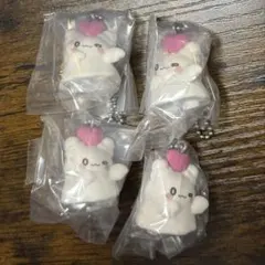 サンリオキャラクターズ おみみでぶらりん マスコット はなまるおばけ4点のサムネイル
