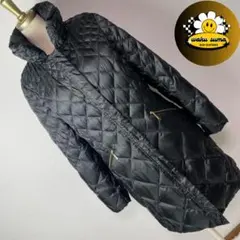 EVEX ブラック キルティング ダウンジャケット コート