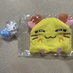 とっとこハム太郎　ちび丸ちゃん　ポーチ　りぼんちゃん　スウィングキーホルダー