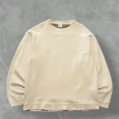 00s Columbia刺繍 ワンポイントロゴスウェットベージュXL古着