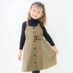 ブランシェス 脇プリーツジャンパースカート 90cm