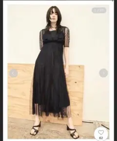 ＊1/18値下げ済み＊FRAYID♡ ストライプフラワーレースドレス