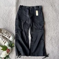 新品(LL)美品/未使用/クロップド丈カーゴパンツ/ストレッチ/ワーク/ズボン