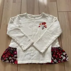 ♡中古♡ニットプランナー　花柄刺繍 長袖カットソー