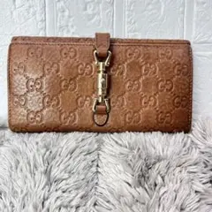 未使用級 GUCCI 長財布 二つ折り財布 ニュージャッキー 茶 59 - メルカリ