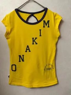 #5298 MIKANO ミカノ 半袖トップス イエロー ネイビー フリーサイズのサムネイル