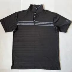 adidas CLIMALITE ブラックポロシャツ M