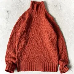 美品 ポールスミス コレクション ウールネップケーブル編みタートルネック ニット