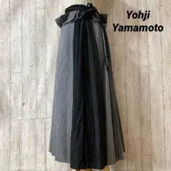 タグ付き Yohji Yamamoto ヨウジヤマモト アシンメトリースカートのサムネイル