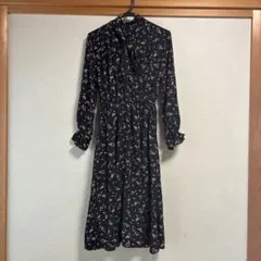 INGNI イング 花柄ボウタイワンピース フラワープリント M