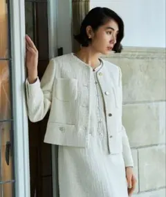 【極美品】トゥモローランドBallsey ／スラブコットンツイード ジャケット