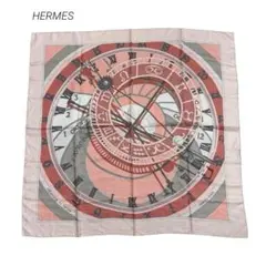 HERMES エルメス 時の仕掛け スカーフ カレ 90 ピンク　マルチカラーのサムネイル