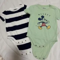 BabyGAP ミッキー ストライプ　ロンパース