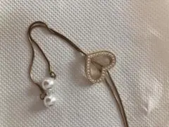ハート型クリスタルネックレス