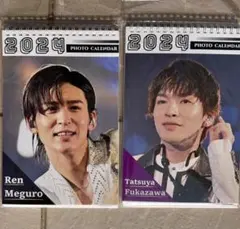 2024 SnowMan卓上カレンダー　目黒蓮&深澤辰哉