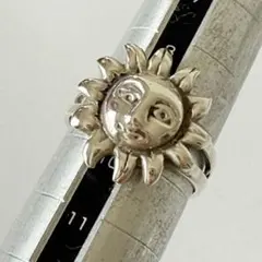 シルバー925 太陽モチーフリング　ヴィンテージ　9.5号