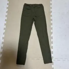 オリーブグリーン スリムフィット長ズボン