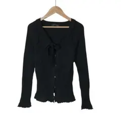 ERMANNO SCERVINO エルマノシェルビーノ カーディガン S 黒 【古着】【中古】【送料無料】 2026年最新】ERMANNO SCERVINO レディース カーディガン・ボレロ
