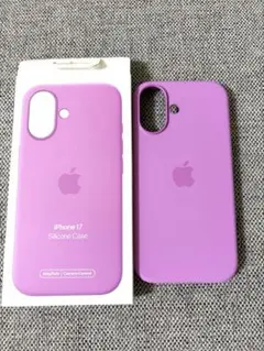 Apple iPhone17 純正シリコンケース エレクトリックラベンダー - メルカリ
