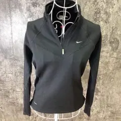 ✨NIKE✨ナイキ♡トレーニングトップス♡長袖♡ハーフジップ♡黒(S)