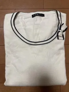 C.D.S BASIC オフホワイト 長袖ニット L