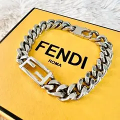 ✨美品✨フェンディ　ブレスレット　バゲットブレスレット　FFロゴ　Mサイズ