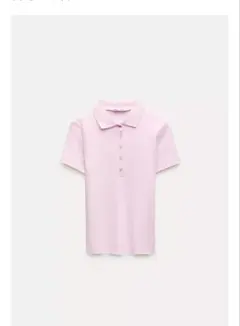 新品未使用タグ付き！ZARA ピンクポロシャツ Mサイズ