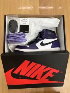 NIKE Air Jordan 1 RetroHighOGコートパープル付属品有