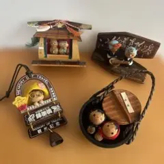 昭和レトロ 草津温泉 土産 想出の旅 木工 置物 郷土玩具 民芸品 人形