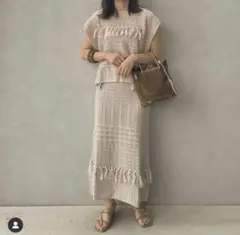 fifth❤︎ クロシェ編み サマーニットセットアップ