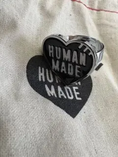 HUMAN MADE ハートリング 黒 シルバー