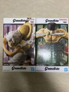 ワンピース Grandista ルフィ ギア5 ニカ＆ロロノア・ゾロ フィギュア