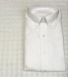 【新品未使用】鎌倉シャツ 白 ボタンダウン 長袖シャツ メンズ M相当 タグなし