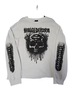 ハーレーダビットソン harley davidson ドクロフレイム 長袖ロンT