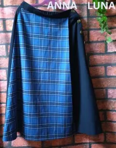 チェックスカート l